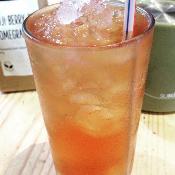 Goji Berry and Pomegranate Iced Tea