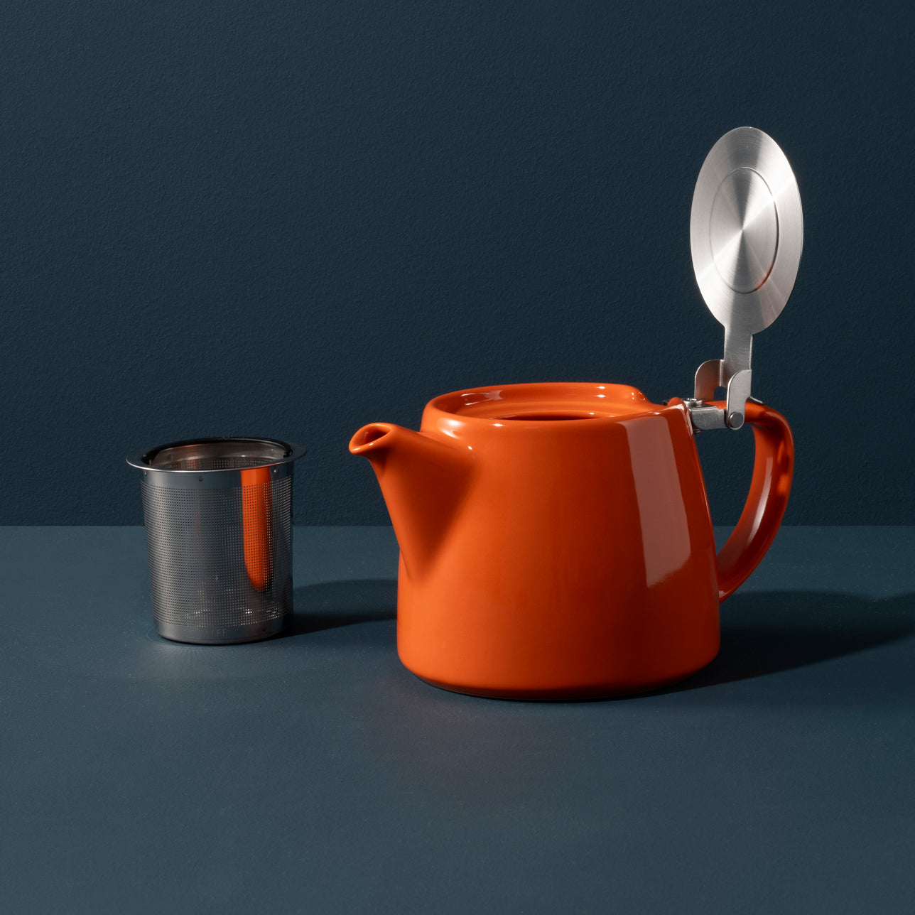 Orange Stump Teapot