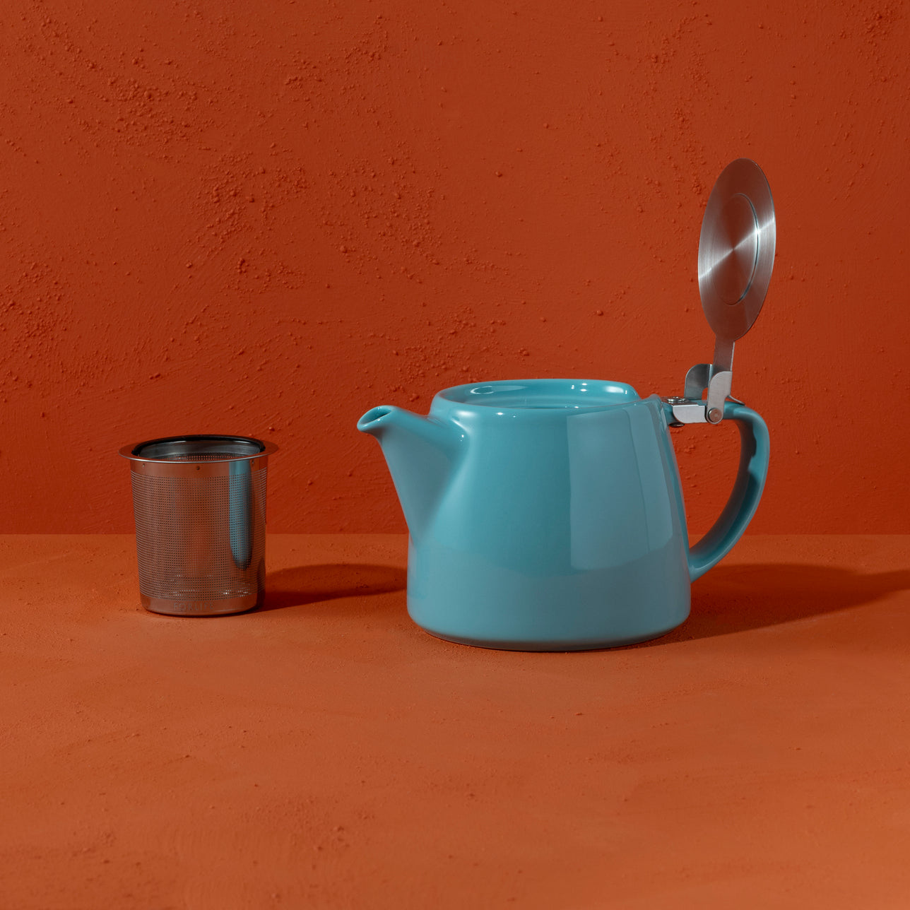 Turquoise Stump Teapot